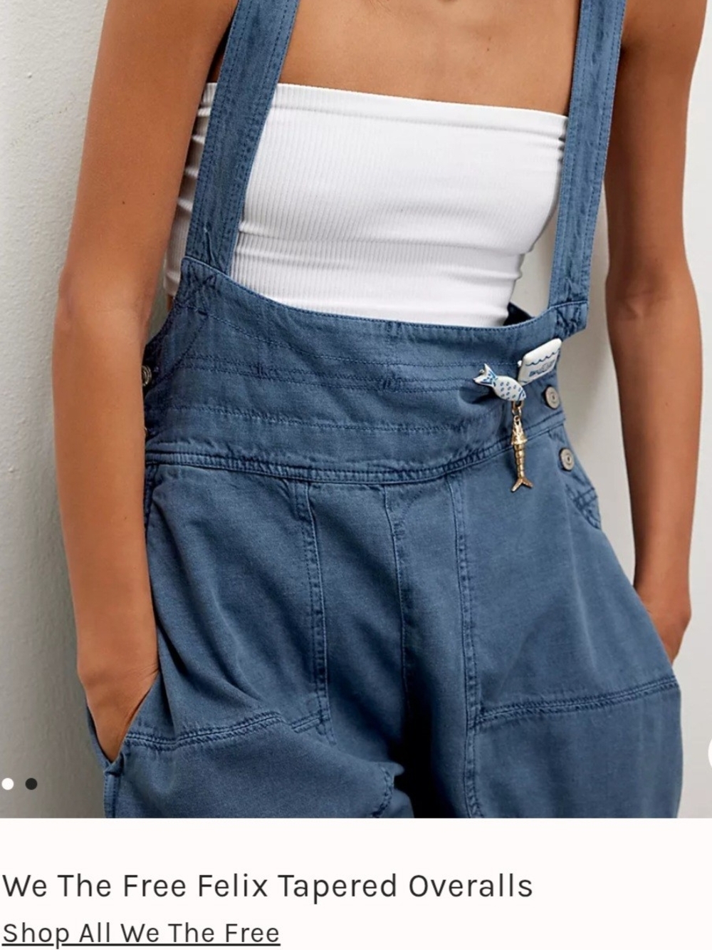 We The Free Felix Tapered Overalls - Picture 3 of 3